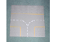 Part No: 608p03  Name: Baseplate, Road 32 x 32 9-Stud T Intersection with Yellow Lines Pattern