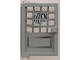 Part No: 73436c01pb02  Name: Door 1 x 4 x 5 Left with Trans-Clear Glass and Open Sign & 16 Small Panes Pattern (Sticker) - Set 6765