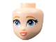 Part No: 101817  Name: Mini Doll, Head Friends with Medium Nougat Eyebrows, Medium Blue Eyes, Coral Lips, and Open Mouth Smile with Teeth Pattern