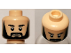 Part No: 3626cpb0414  Name: Minifigure, Head Thick Black Eyebrows, Full Beard and Pointed Sideburns Pattern - Hollow Stud