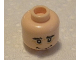 Part No: 3626cpb0493  Name: Minifigure, Head Male HP Hagrid Wrinkles Pattern - Hollow Stud