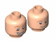 Part No: 3626cpb0589  Name: Minifigure, Head Dual Sided HP Fred / George Weasley Closed Mouth / Open Mouth Smile Pattern - Hollow Stud