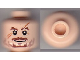 Part No: 3626cpb0599  Name: Minifigure, Head Moustache Brown, Scratches/Scars across Face Pattern (HP Professor Lupin) - Hollow Stud