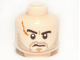 Part No: 3626cpb0769  Name: Minifigure, Head Male Large Scar and Stubble Pattern - Hollow Stud