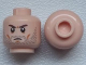 Part No: 3626cpb0946  Name: Minifigure, Head Beard Stubble, Brown Angry Eyebrows, White Pupils Pattern - Hollow Stud