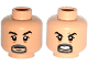 Part No: 3626cpb1382  Name: Minifigure, Head Dual Sided Goatee, Black Eyebrows, Bags under Eyes, Closed Mouth / Open Mouth with Teeth Pattern - Hollow Stud