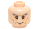 Part No: 3626cpb1430  Name: Minifigure, Head LotR Gandalf Thick Gray Eyebrows, Cheek Lines and Wrinkles Pattern - Hollow Stud