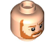 Part No: 3626cpb3213  Name: Minifigure, Head Dual Sided Dark Orange Eyebrows and Full Beard, Smile / Angry with Open Mouth Pattern (SW Obi-Wan) - Hollow Stud