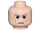 Part No: 3626pb0037  Name: Minifigure, Head Male Cheek Lines with Dark Bluish Gray Stern Eyebrows Pattern (SW Grand Moff Tarkin)