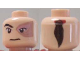 Part No: 3626pb0065  Name: Minifigure, Head Male Left Eye Scarred Area and No Eyebrow, Ponytail on Back Pattern (Prince Zuko)