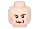 Part No: 3626pb0737  Name: Minifigure, Head Male Black Angry Eyebrows, Determined Mouth with Teeth, Cheek Lines Pattern (Lex)