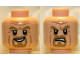 Part No: 3626pb0754  Name: Minifigure, Head Dual Sided LotR Goatee Smirk / Determined Pattern (King Theoden)