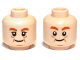 Part No: 3626pb0868  Name: Minifigure, Head Dual Sided LotR Bombur Cheek Lines Happy / Surprised Pattern