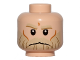 Part No: 3626pb1365  Name: Minifigure, Head Tan Eyebrows and Beard, Cheek Lines and Frown Pattern (SW Rebel Trooper)