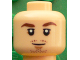 Part No: 3626pb1609  Name: Minifigure, Head Reddish Brown Eyebrows, Chin and Moustache Stubble, White Pupils Pattern (Mario Götze)