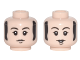 Part No: 3626pb1683  Name: Minifigure, Head Dual Sided Black Eyebrows and Sideburns, Chin Dimple, Neutral / Smiling Pattern (Paul)