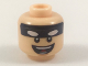 Part No: 3626pb1979  Name: Minifigure, Head Black Headband with White Batman Eyes, Open Mouth Smile Pattern