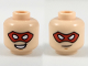 Part No: 3626pb2058  Name: Minifigure, Head Dual Sided Red Eye Mask, White Eyes, Smile with Teeth / Lopsided Grin Pattern (Robin)