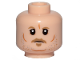 Part No: 3626pb2132  Name: Minifigure, Head Dark Tan Eyebrows, Moustache, Goatee, Gray and Orange Stubble, Cheek Lines and Chin Dimple Pattern (SW Tobias Beckett)