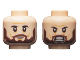 Part No: 3626pb2414  Name: Minifigure, Head Dual Sided Black Eyebrows, Dark Brown Beard, Neutral / Fierce Pattern