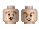 Part No: 3626pb2437  Name: Minifigure, Head Dual Sided Crow's Feet, Bushy Eyebrows and Rodent Teeth Pattern (Peter Pettigrew)