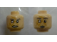 Part No: 3626pb2721  Name: Minifigure, Head Dual Sided Gray Eyebrows, Blind Right Eye, Wrinkles, Stubble, Angry / Surprised Pattern (Cornelius Evazan)