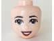 Part No: 45085  Name: Mini Doll, Head Friends with Sand Blue Eyes, Red Lips and Open Mouth Smile Pattern