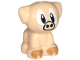Part No: 69901pb09  Name: Dog, Friends, Puppy, Standing, Small with White Eyes and Pupils, Black Irises and Snout, Medium Nougat Toes Pattern (Sonic the Hedgehog Picky / Pig)