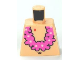 Part No: 973pb1041  Name: Torso SpongeBob with Navel and Pink Lei Pattern
