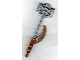 Part No: 50930pb01  Name: Bionicle Weapon Hordika Claw Club with Flat Silver Flexible End Pattern