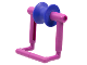 Part No: 48646c01  Name: Duplo Zipline Trolley with Handle and Dark Blue-Violet Pulley Wheel