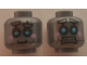 Part No: 3626pb1936  Name: Minifigure, Head Dual Sided Alien with Robot Blue Eyes, Pink Cheeks, Smile / Scared Pattern