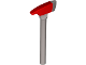 Part No: 39802pb01  Name: Minifigure, Utensil Axe, Pick End with Red Head and Silver Blade Pattern