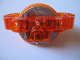 Part No: 15103c02  Name: Technic Brick 3 x 6 x 2 with Metal Flywheel and Orange Tire (Chima Rip Cord Base)