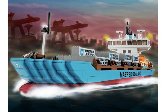 søskende Konkurrencedygtige Registrering Maersk Sealand Container Ship 2004 Edition : Set 10152-1 | BrickLink