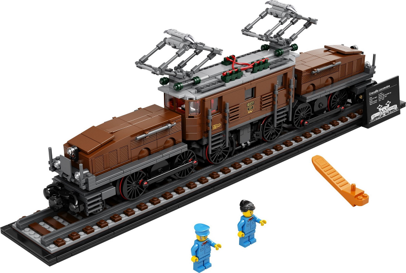 MP90 Display Plaque stand for LEGO 10277 Crocodile Locomotive Train 