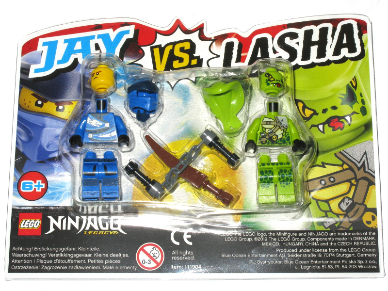 Jay vs Lego Ninjago 111904 Lasha blister pack Neuf 