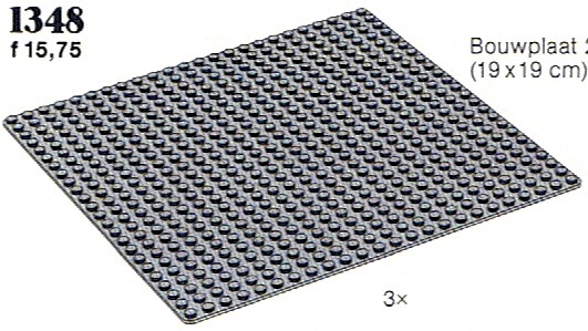 Bricklink Set 1348 1 Lego Base Plates Grey Educational