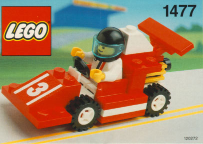 lego orange race car