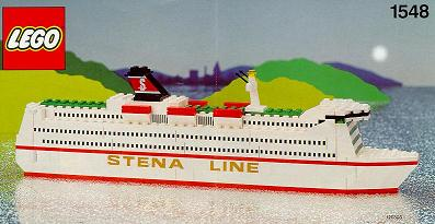 Stena Ferry Line G 1991 Precut Custom Replacement Stickers for Lego Set 1548