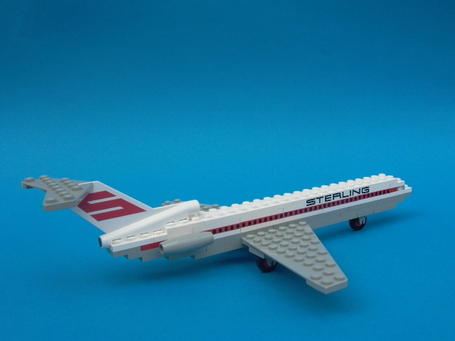 Custom Precut Aufkleber/Sticker passend für LEGO® 1552 Sterling Boeing 727 1974 