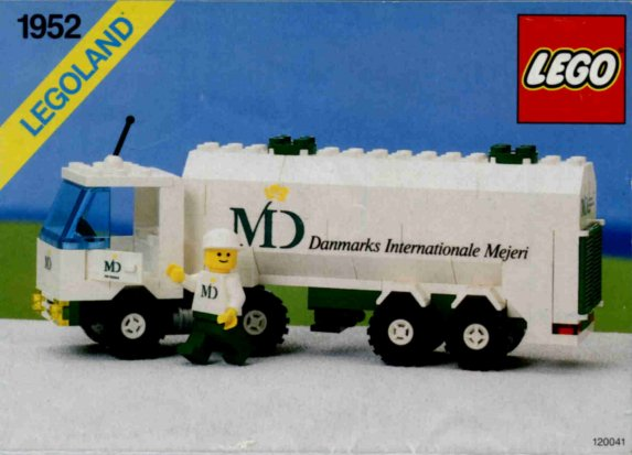 Set 1952-1 : Lego Dairy Tanker 