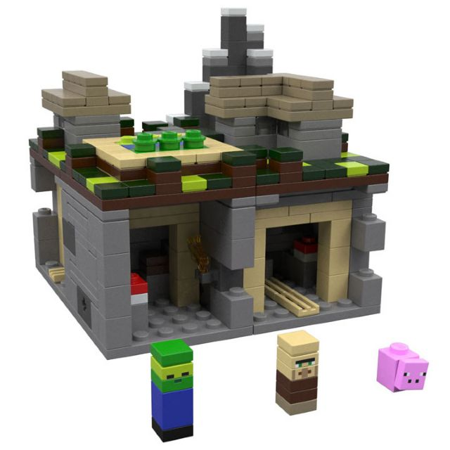 The Village  Custom LEGO Minecraft World 