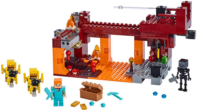 BrickLink - Set 21154-1 : LEGO The Blaze Bridge [Minecraft 