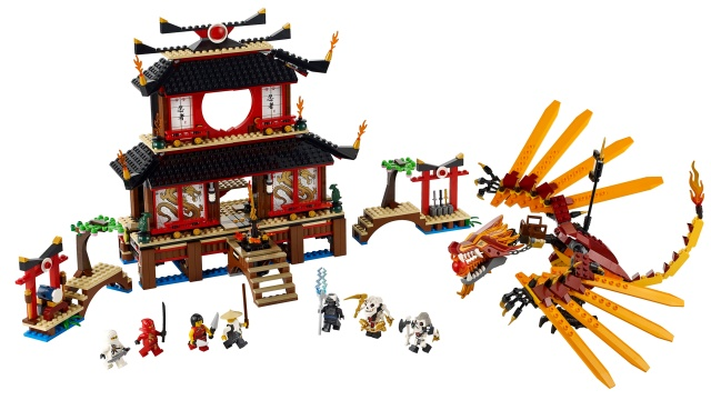 lego ninjago fire temple set