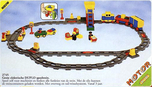 Huis Wereldrecord Guinness Book vriendschap Deluxe LEGO DUPLO Battery Cargo Train : Set 2745-1 | BrickLink
