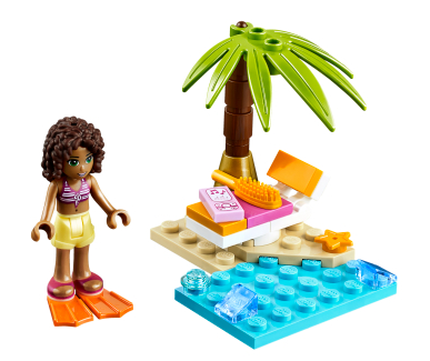 Friends LEGO 30114 Andrea's Beach Lounge Complete Set NIB! 