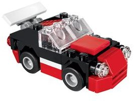 LEGO 30187 black and red fast car poly bag from 2014 