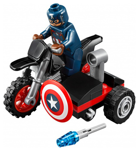 Lego ® 30447 Super Heroes capitán Americas Motorcycle polybag New OVP misb 
