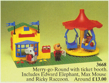 Lego fabuland 4750 merry-go-round base carousel yellow yellow 3683 3681 3663 f5 